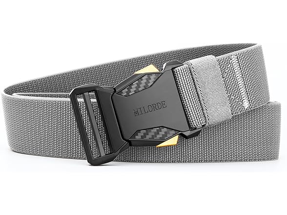 MILORDE Men's Tactical Belt 30"-34"