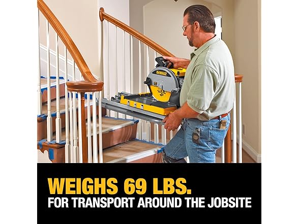 DEWALT D24000S-A  Wet Tile Saw with Stand 10in