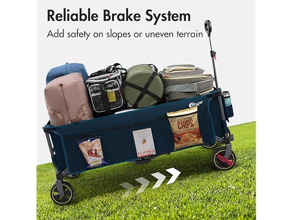 Portal 51.2" Blue Foldable Wagon Cart