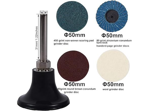 Angle Air Die Grinder 1/4" w/4 Discs