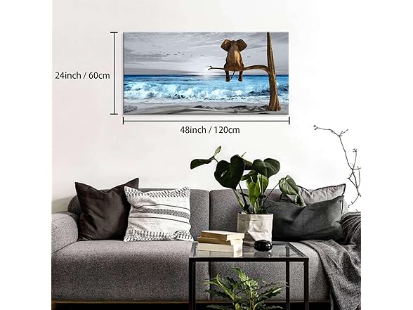 VAGAOA Elephant Wall Art