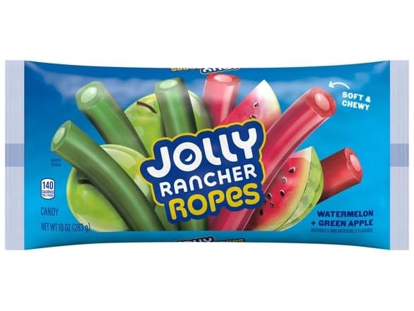 (6-Pk) Jolly Rancher Watermelon/Green Apple Ropes