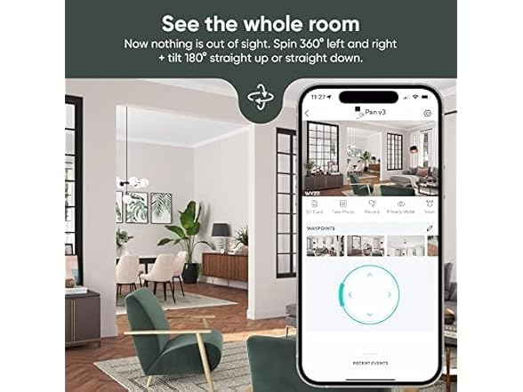 WYZE Smart Home Security Cam White
