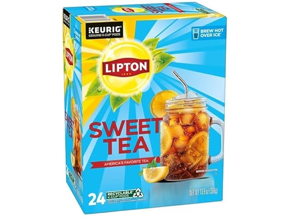 24CT Lipton Southern Sweet Black Tea K-Cup Pods