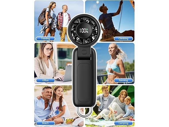 Eoboya 4 in 1 Handheld Portable Fan