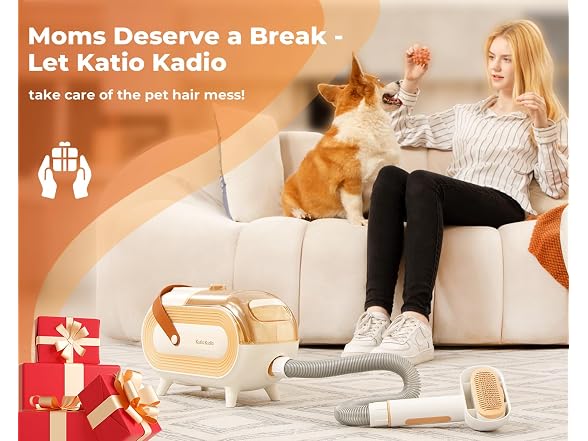 Pet Grooming Vacuum kit Dog Hair Vacuum & Dog Brush