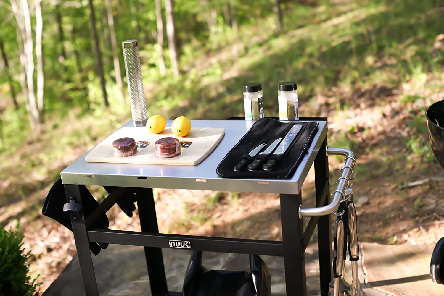 NUUK 30IN Outdoor BBQ GRILL Cart w/Cover - Gallery 16