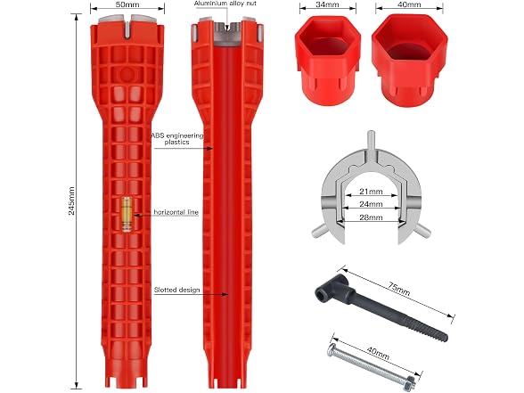 Generic CON-23 8 in 1 Sink Wrench