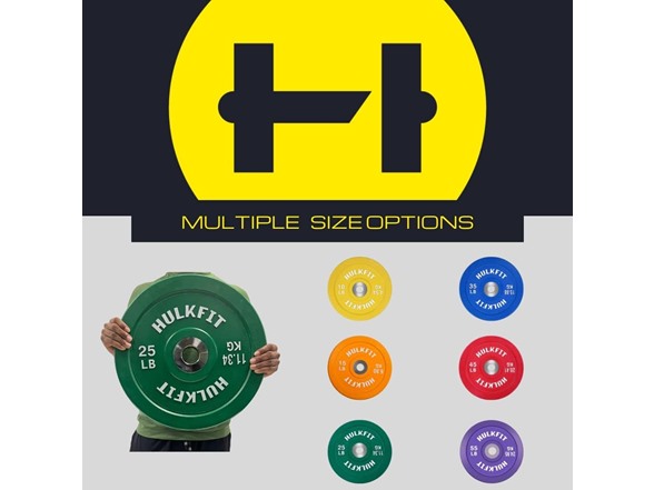 HulkFit Olympic Rubber Bumper Plate