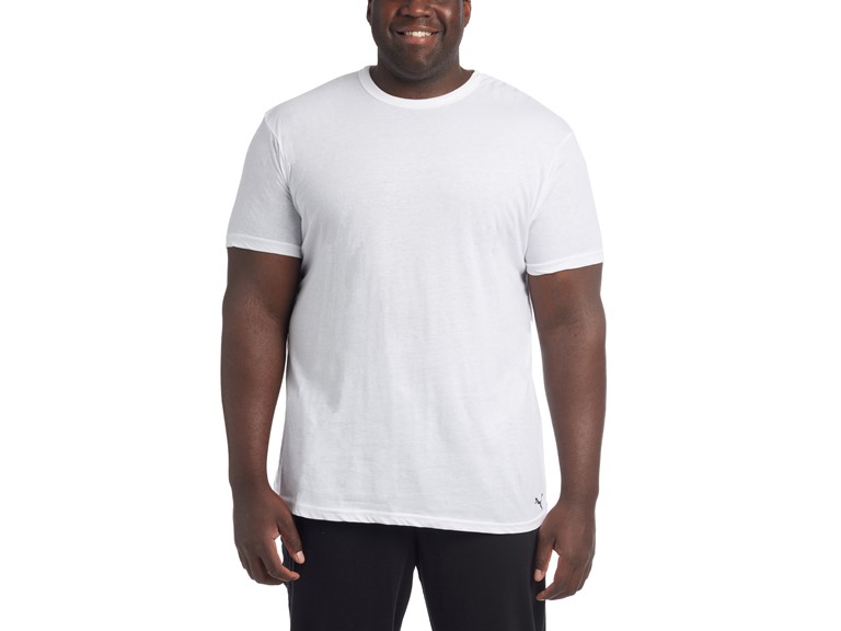 PUMA Men's 3 Pack Classic Crewneck Tee - Extended Sizing