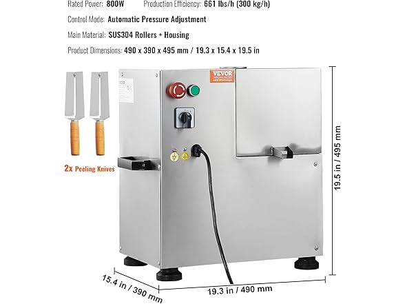 VEVOR Electric Sugar Cane Juicer