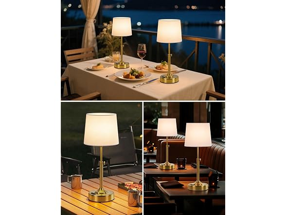 Yochoice Height Adjustable Cordless Table Lamp