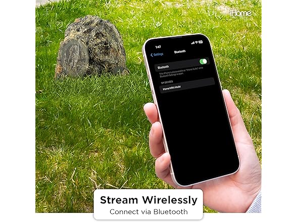 iHome Mossy Oak Wireless Rock Speaker Set
