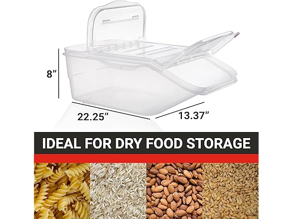 Araven Ingredient Bin 6 Count, White