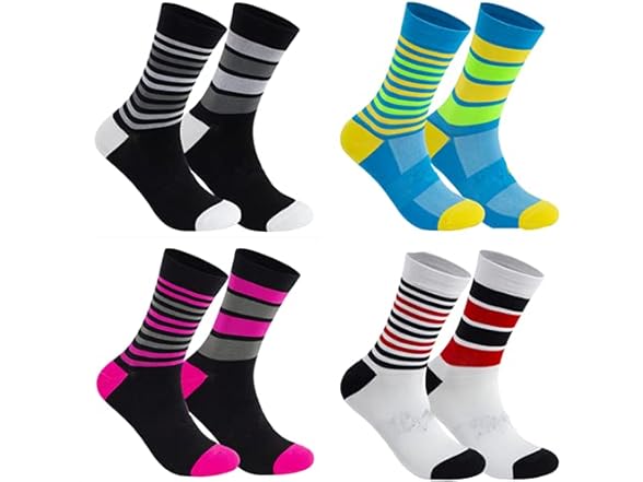 Compressprint Cycling Socks 4 Pairs (5-9)