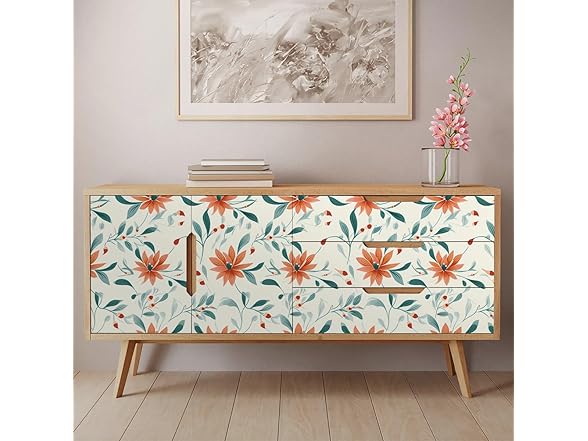 OUSCACH Vintage Floral Wallpaper