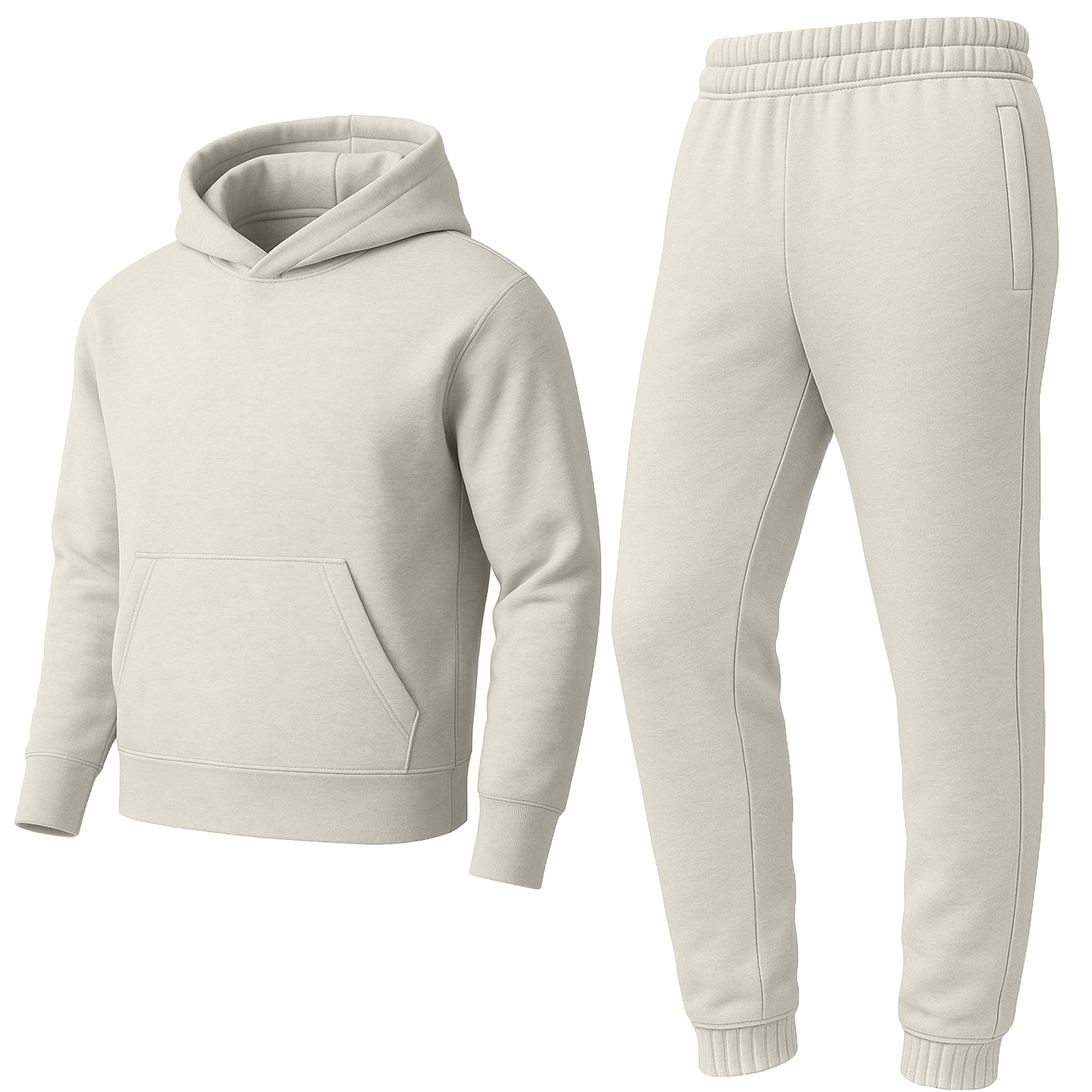 Mens Fleece-Lined Classic Hoodie/Jogger Set - Gallery 34