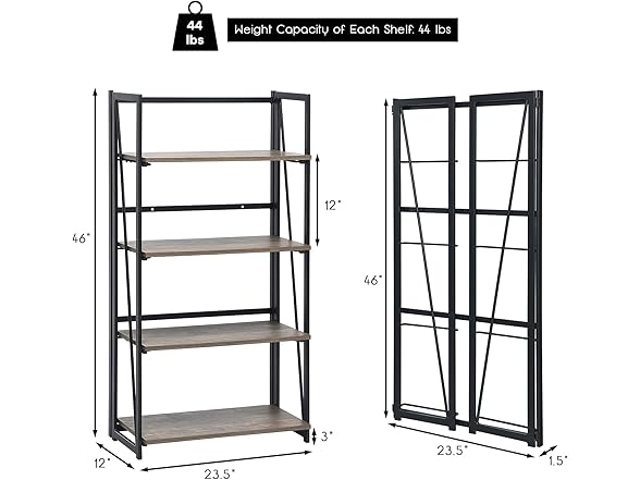 Giantex 4-Tier Bookshelf