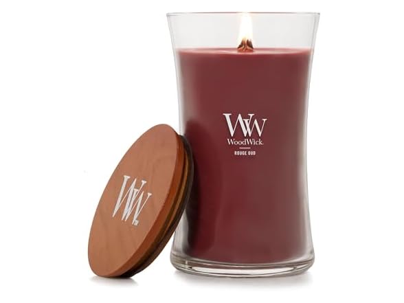 WoodWick Rouge Oud Scented Large Hourglass Candle