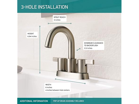 Precept Centerset Bathroom Faucet