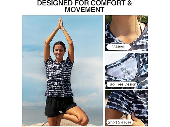 Harmony Short Sleeve Swim Top (S)