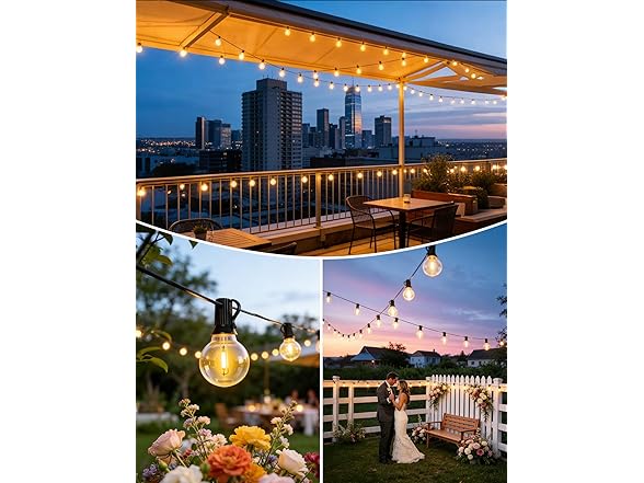 Brightever 3-Pack 150FT Solar String Lights Outdoor Waterproof