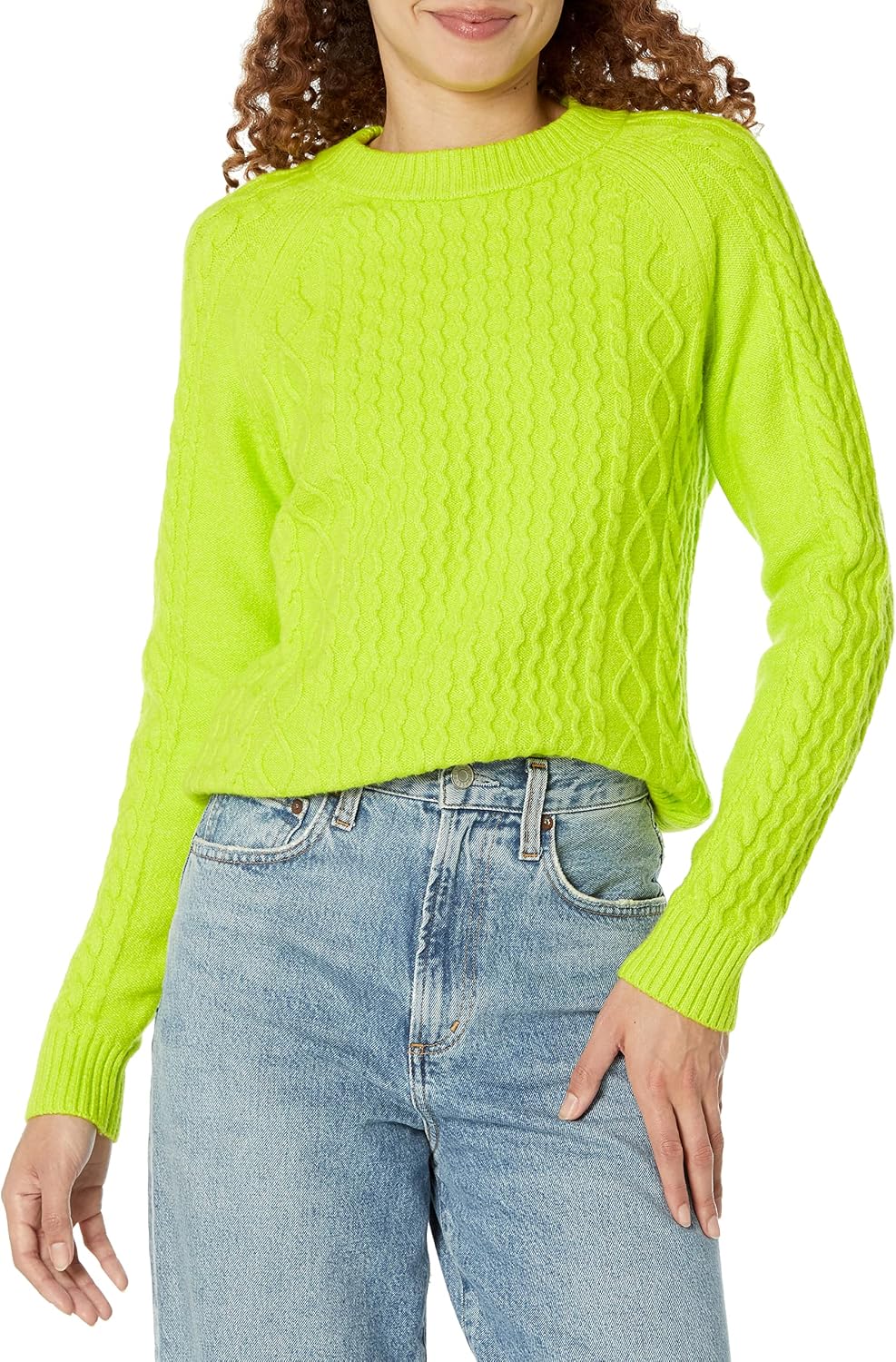 Amazon Essentials Women Stitch Cable Sweater - Gallery 3