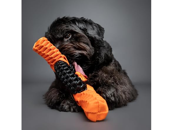 NOAH & PAW Luxury Dog Toy, TPU- Boat Wheel, Black