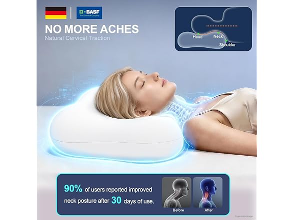 HUADER Cervical Neck Pillow