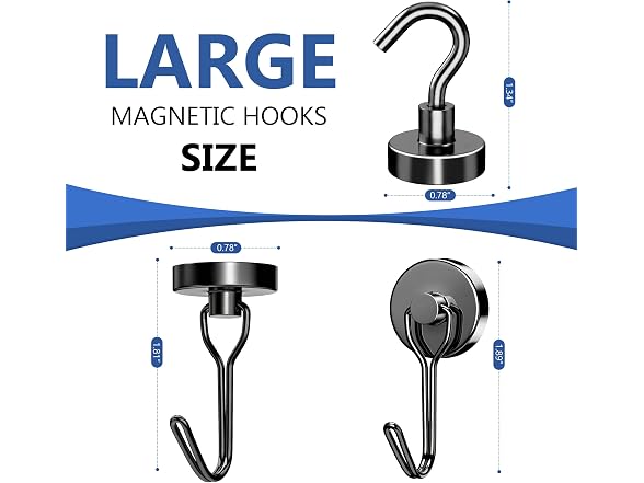 Tiergrade Tiergrade Magnetic Hooks, 6-Pack