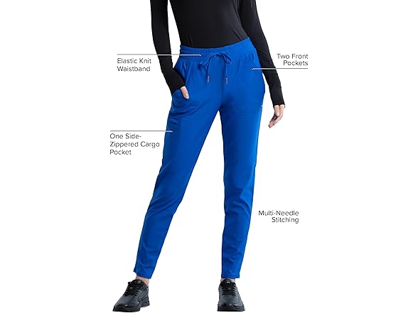 Cherokee Womens Mid Rise Scrub Pants