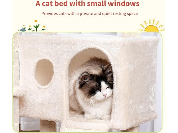 Hey-brother Cat Tree Tower, Scratching Posts