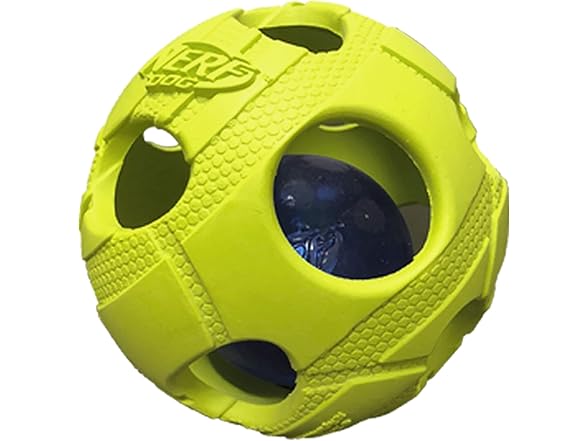 Nerf Dog Bash Ball Dog Toy with Interactive LED