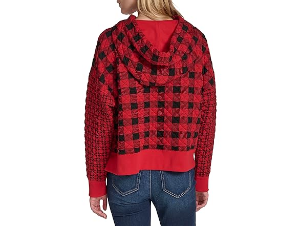 Nautica Women Long Sleeve Quilted Hoodie