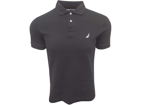 Nautica Men (L) Slim Short Sleeve Solid Soft Shirt
