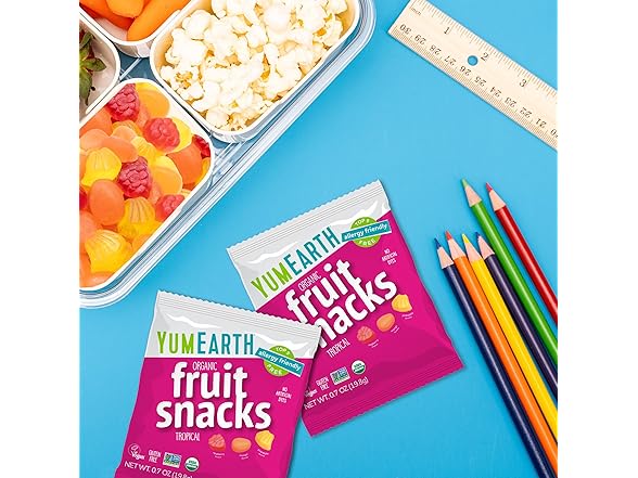 10PK YumEarth Organic Tropical Fruit Snacks