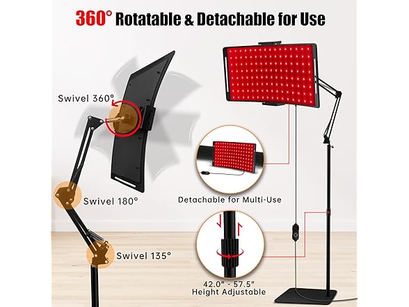 Red Light Therapy Lamp