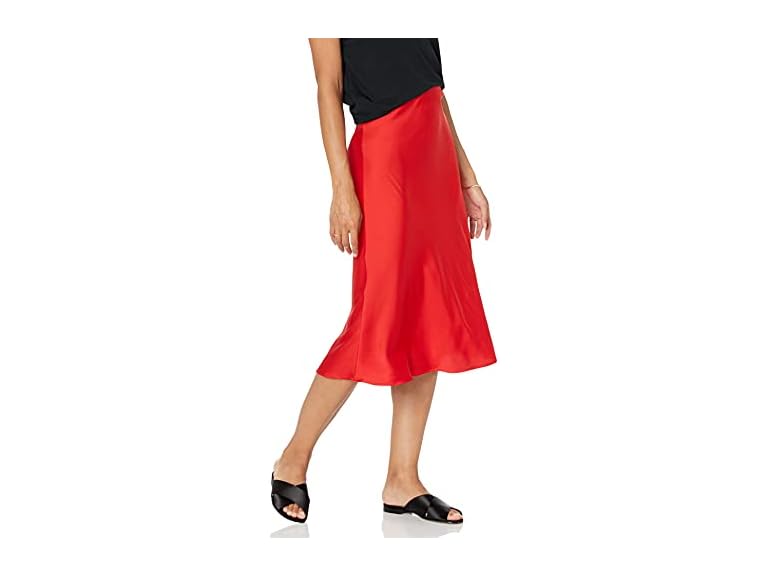The Drop Women Maya Silky Slip Skirt