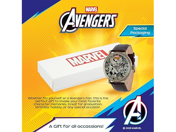 Marvel Adult Vintage Analog Quartz Watch