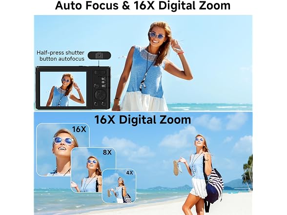 ceye FHD 4K 44MP Digital Camera