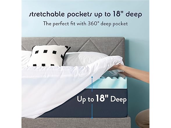 3" Mattress Topper and Pad Combo, Queen