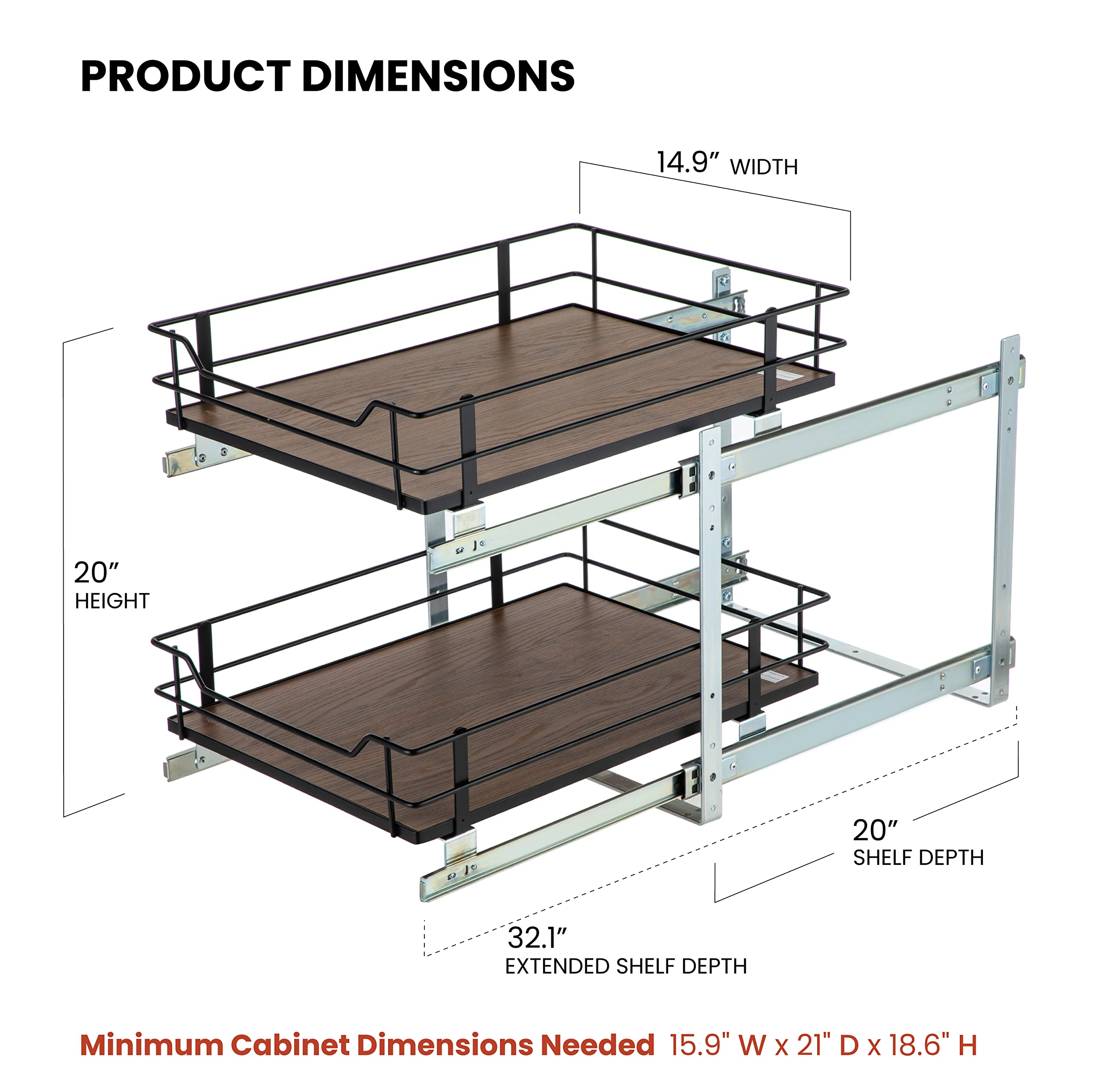 2-Tier Pull Out Cabinet Organizer - Gallery 23