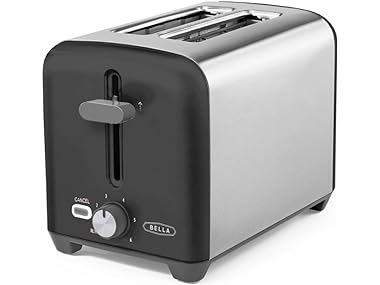 $18.99, Was $24.99, 24% Off! BELLA 2 Slice Toaster, Stainless dealfomo