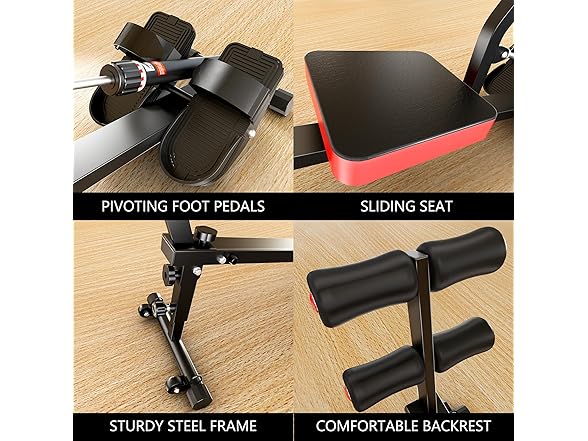 Magnetic Rowing Machine Adjustable 8-Speed