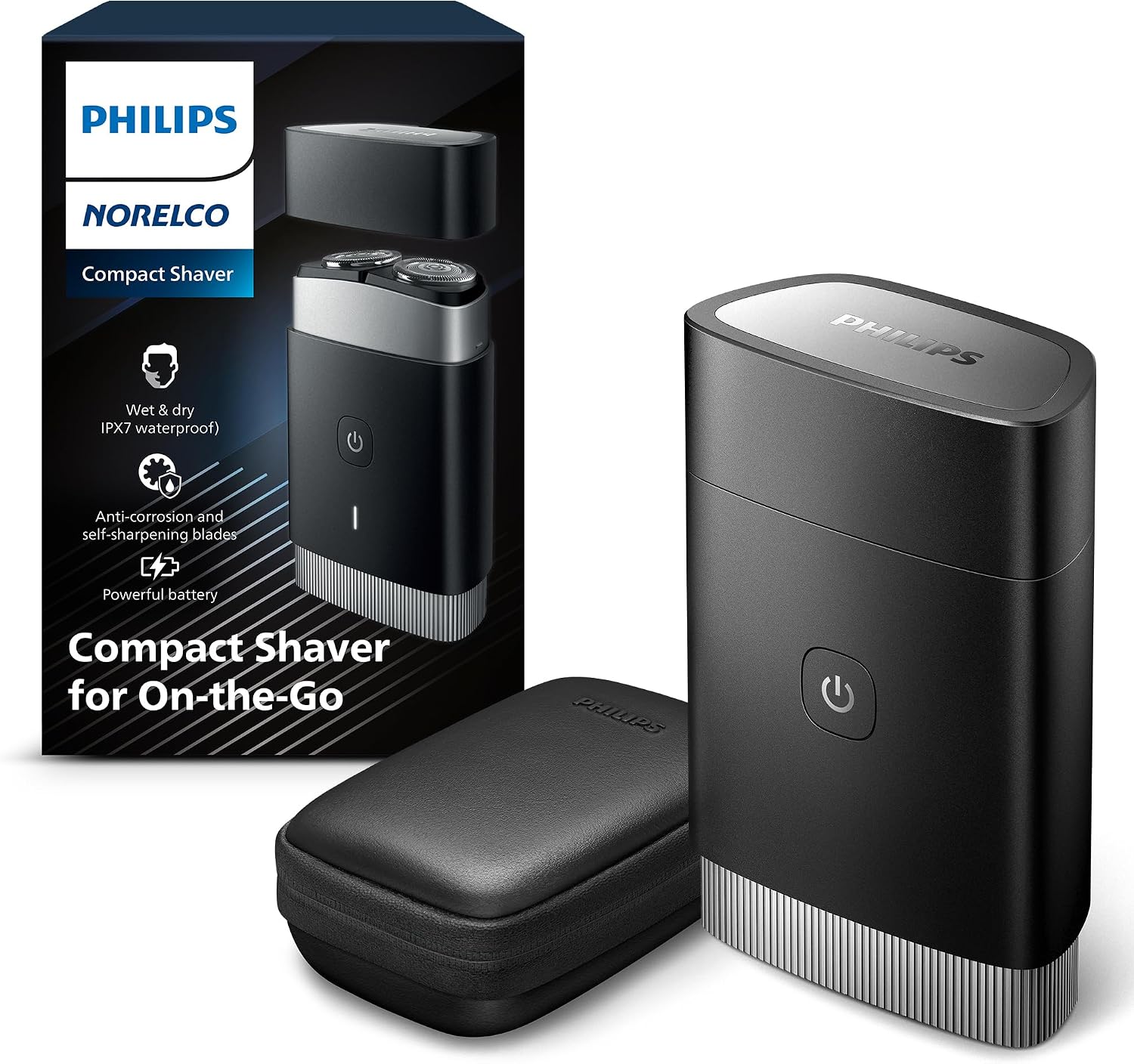 Portable Electric Shaver, Black - Gallery 2