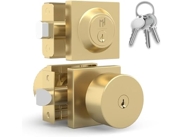Satin Brass Entry - Combo