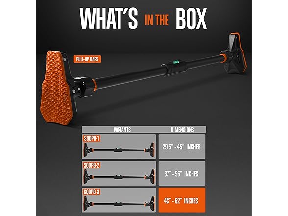 SQUATZ Adjustable Pull-Up Bar