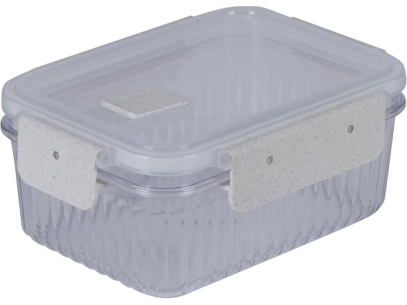 Kitchen Details 8-Piece Rectangular Food Storage Containers