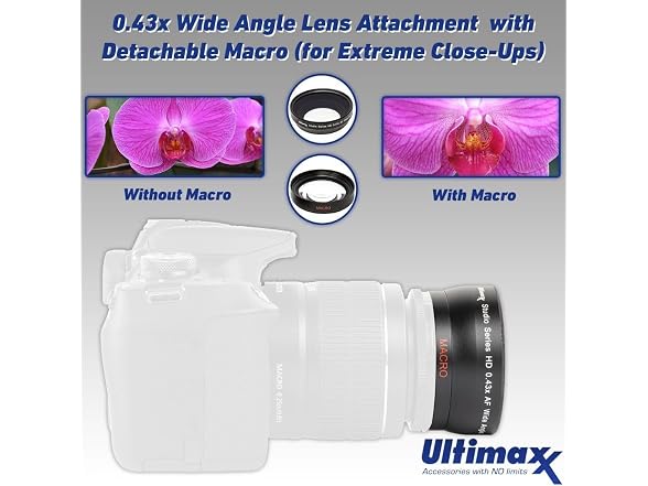 Ultimaxx 0.43X Wide Angle Macro Lens