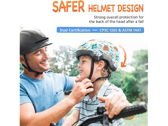 MOUNTALK Blue Monster Bike Helmet Ages 1-6